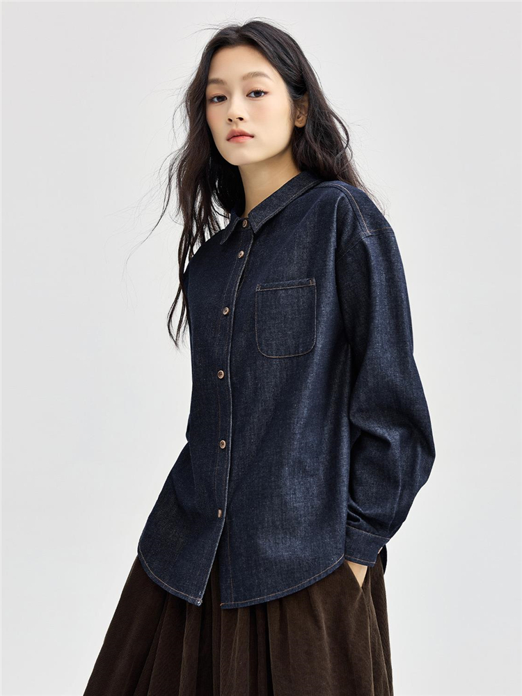 柄シャツ 柄シャツ ブルー　シャツ