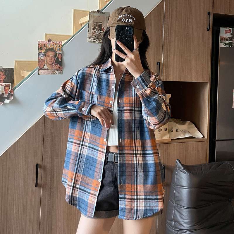 チェック柄シャツ　カジュアル感溢れる休閑シリーズ チェック柄シャツ