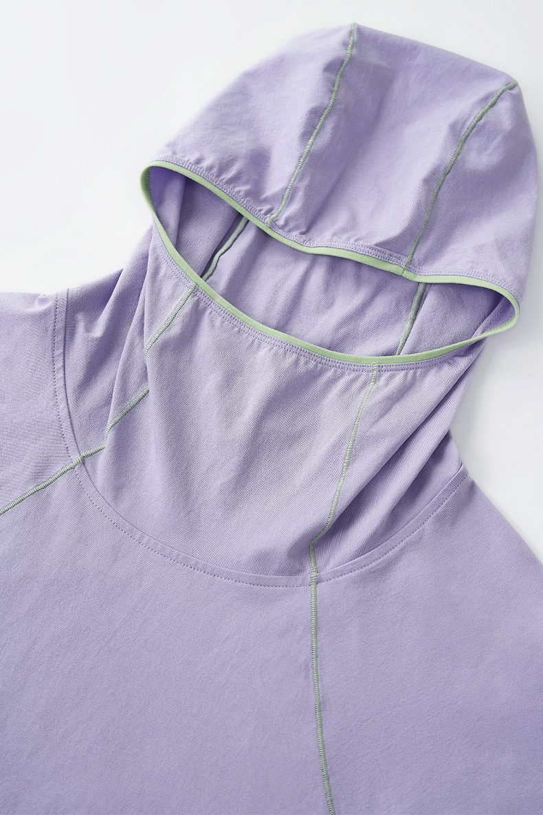 スポーツウェア メンズ吸汗速乾フード付き薄手長袖トレーニングウェア全4色