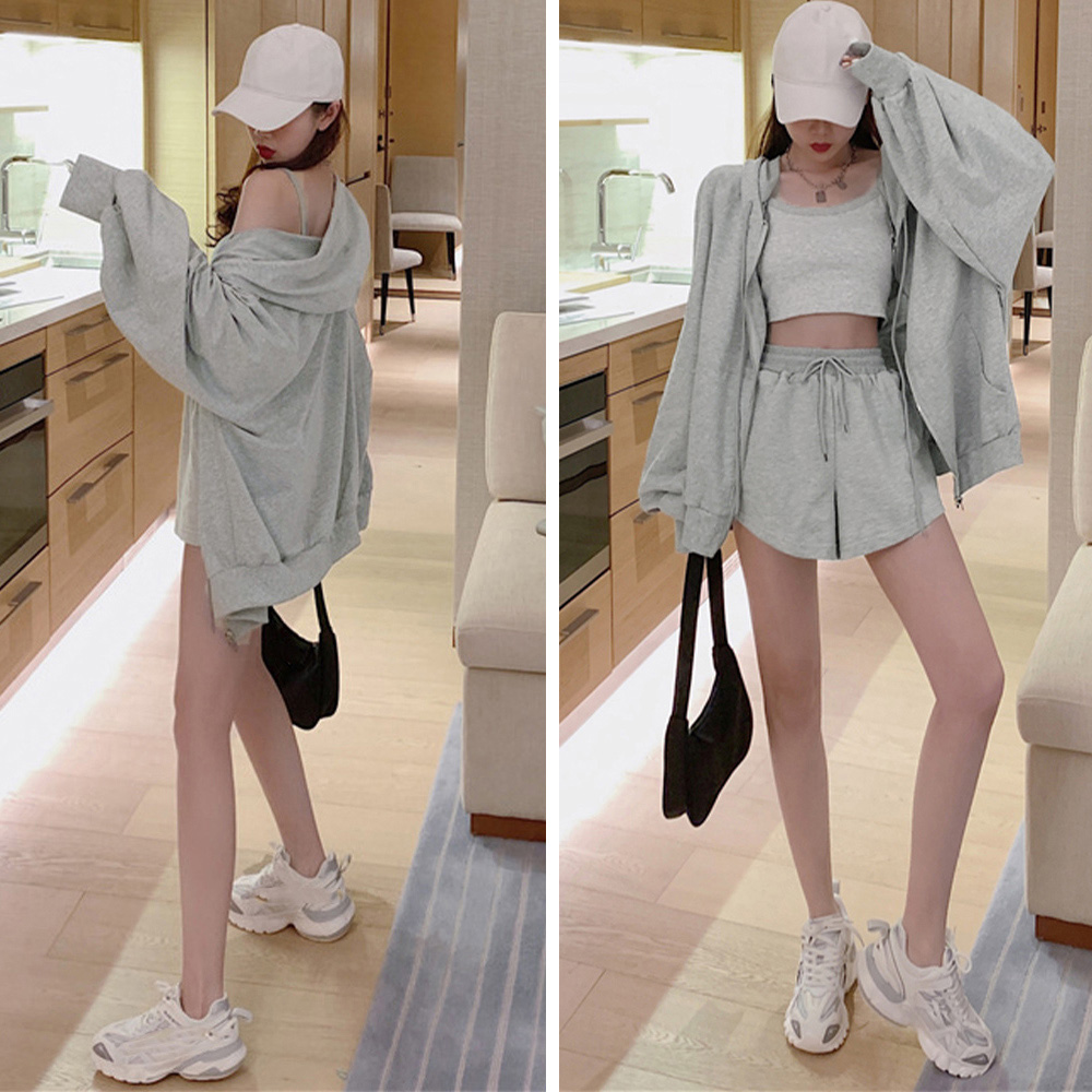 レディース三点セット スポーツウェア風ルームウェア