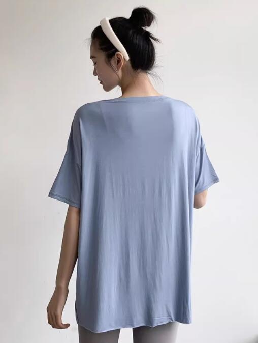 スポーツウェア レディース半袖ヨガ服速乾フィットネス用Tシャツ