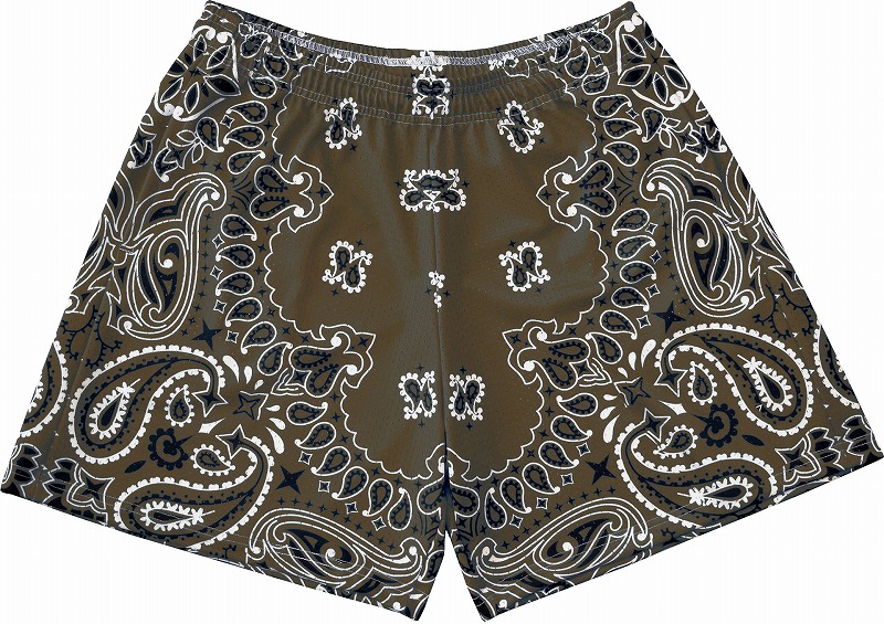 スポーツウェア メンズ ペイズリー柄 スポーツショーツ 全12色 四分丈