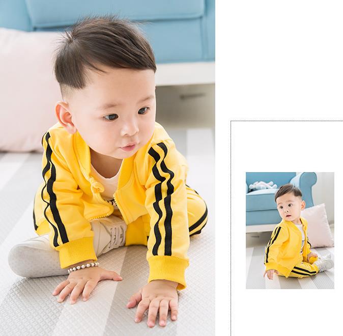 子供用スポーツウェア上下セット カジュアルジャージ