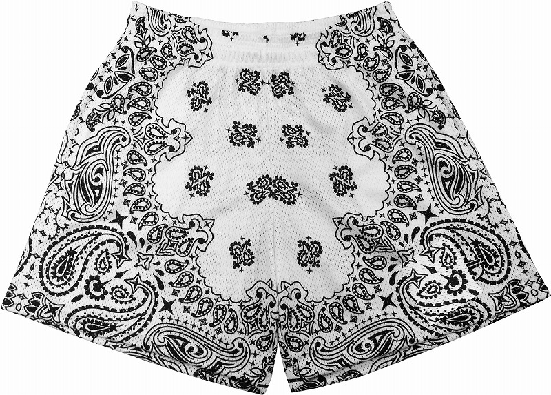 スポーツウェア メンズ ペイズリー柄 スポーツショーツ 全12色 四分丈