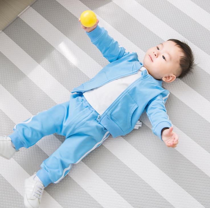 子供用スポーツウェア上下セット カジュアルジャージ