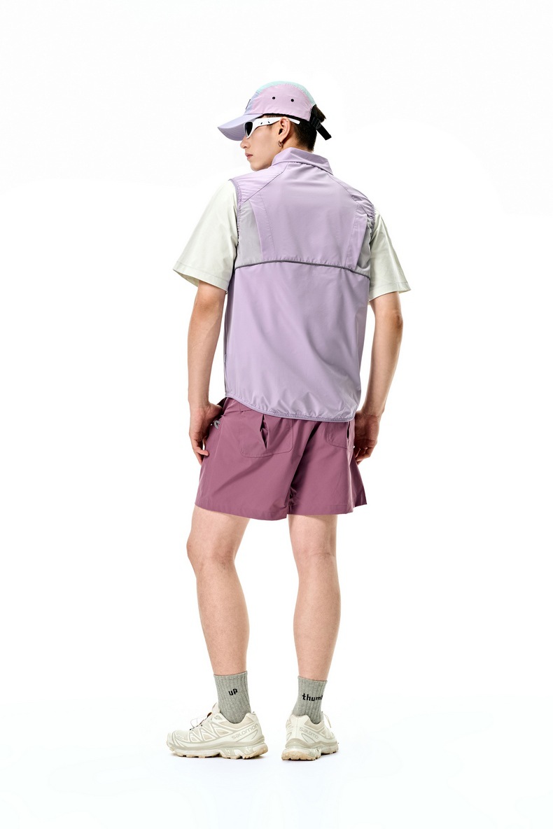 メンズ防風ベスト速乾通気性春夏用スポーツウェア全3色