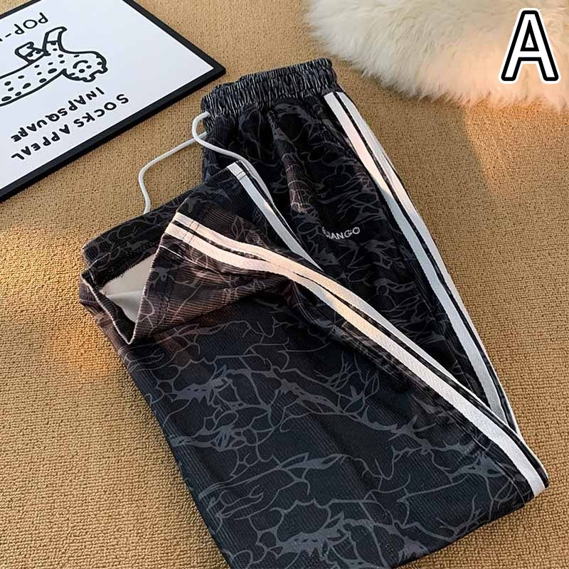 スポーツウェア メンズ迷彩柄ジャージパンツ ウェストゴム スウェット