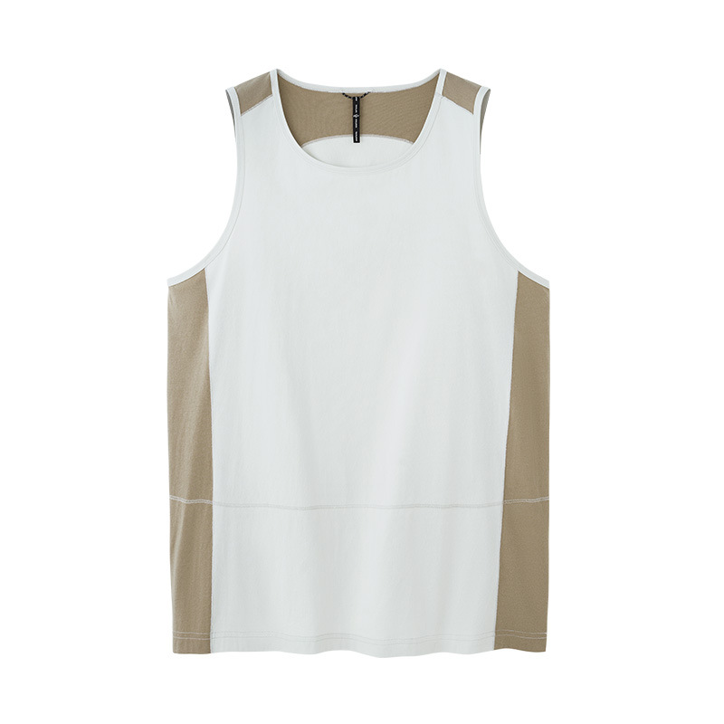 スポーツウェア メンズ 吸汗速乾 配色切替えタンクトップ 超軽量