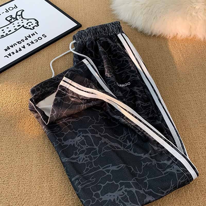 スポーツウェア メンズ迷彩柄ジャージパンツ ウェストゴム スウェット