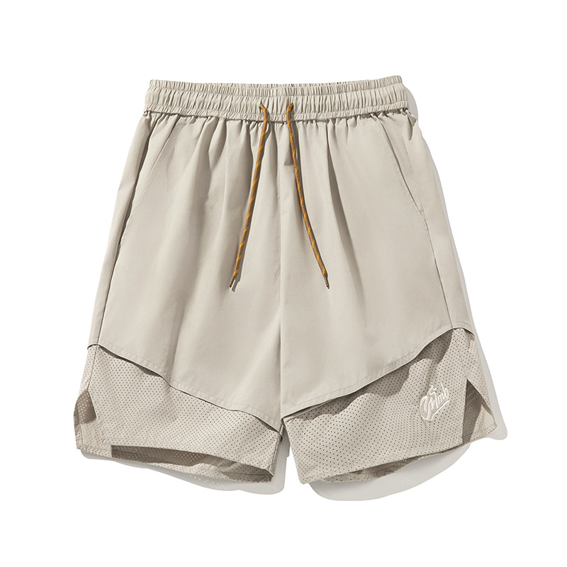 スポーツウェア メンズ 二重構造 運動用 ショートパンツ 春夏 通気性抜群