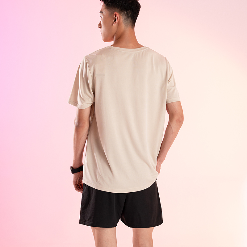 スポーツウェア 速乾メッシュ半袖トレーニングシャツ