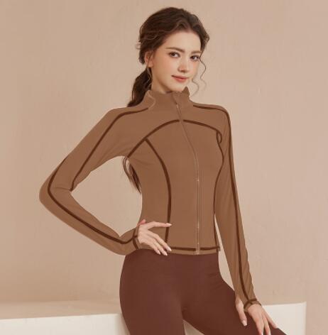 スポーツウェア レディース速乾ヨガジャケット フィットネストップス