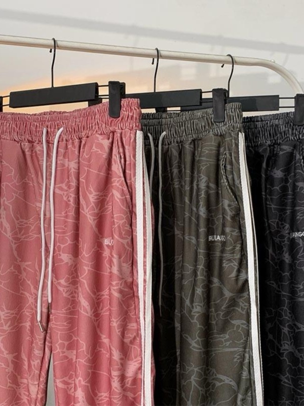 スポーツウェア メンズ迷彩柄ジャージパンツ ウェストゴム スウェット