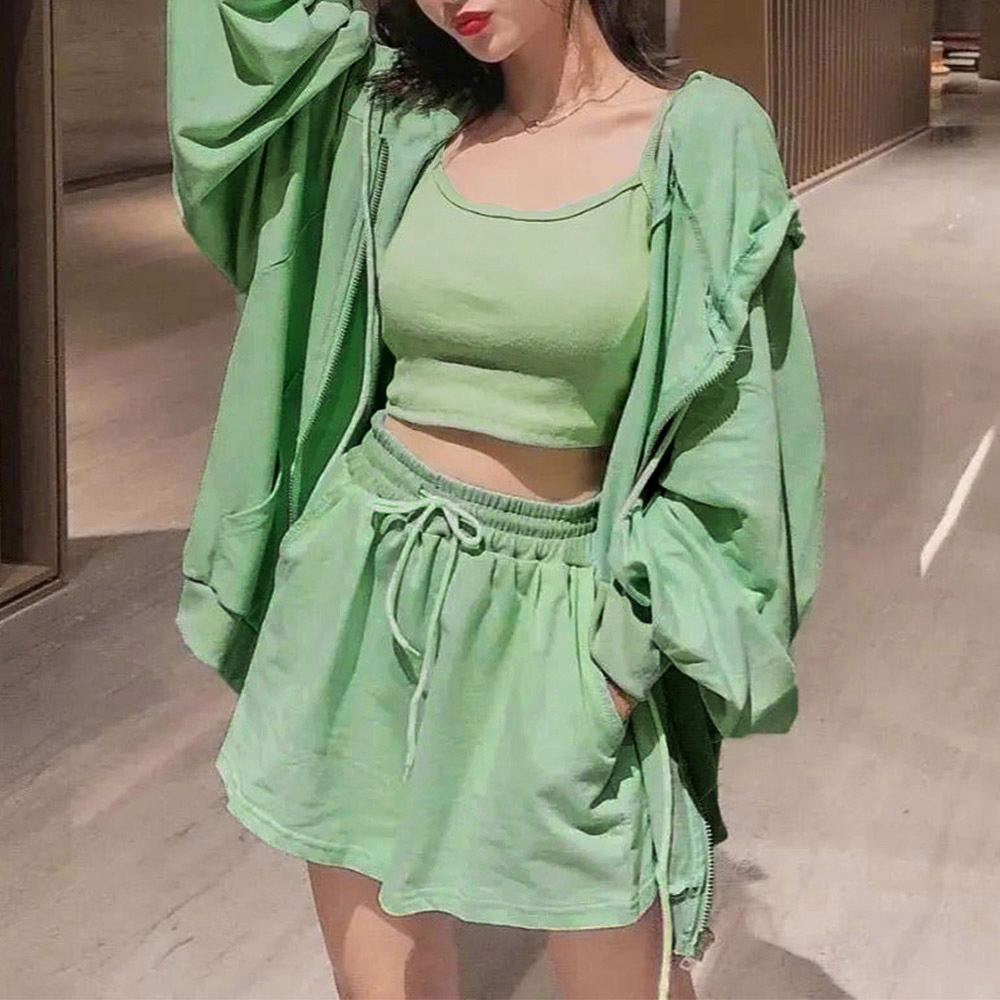 レディース三点セット スポーツウェア風ルームウェア