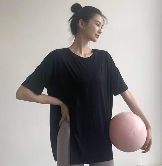 スポーツウェア レディース半袖ヨガ服速乾フィットネス用Tシャツ