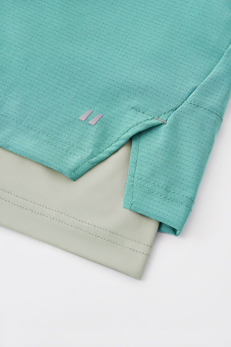 スポーツウェア メンズ二重構造ショートパンツ 紫外線防止軽量速乾 全6色展開