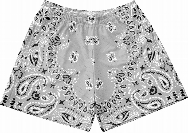 スポーツウェア メンズ ペイズリー柄 スポーツショーツ 全12色 四分丈