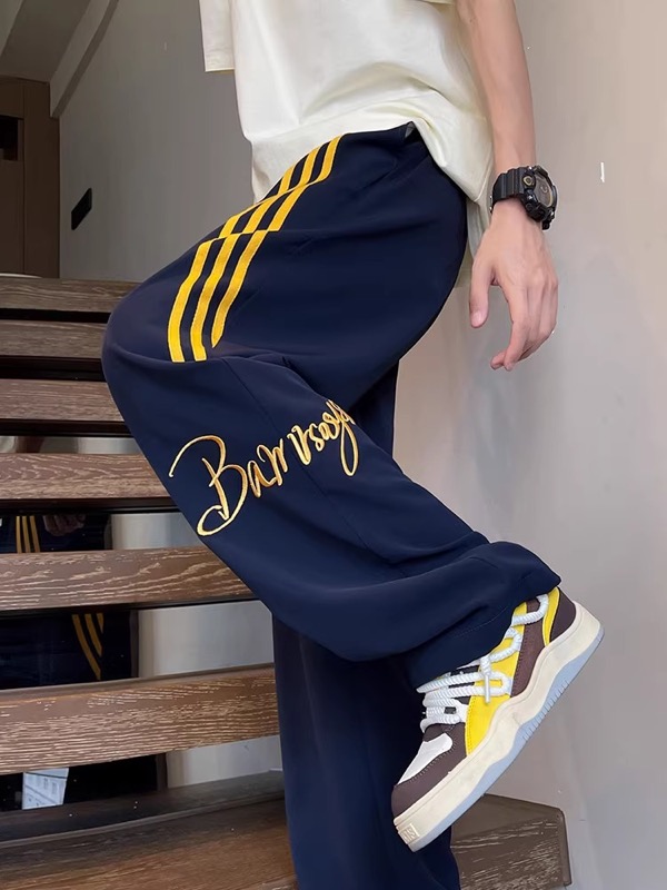 スポーツウェア メンズ薄手ジャージパンツ接触冷感スウェット