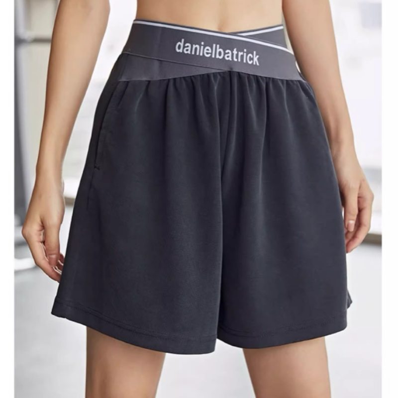 スポーツウェア レディース ハイウェスト ショートパンツ フィットネス用