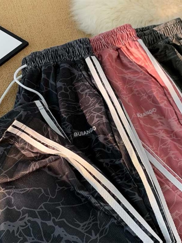 スポーツウェア メンズ迷彩柄ジャージパンツ ウェストゴム スウェット