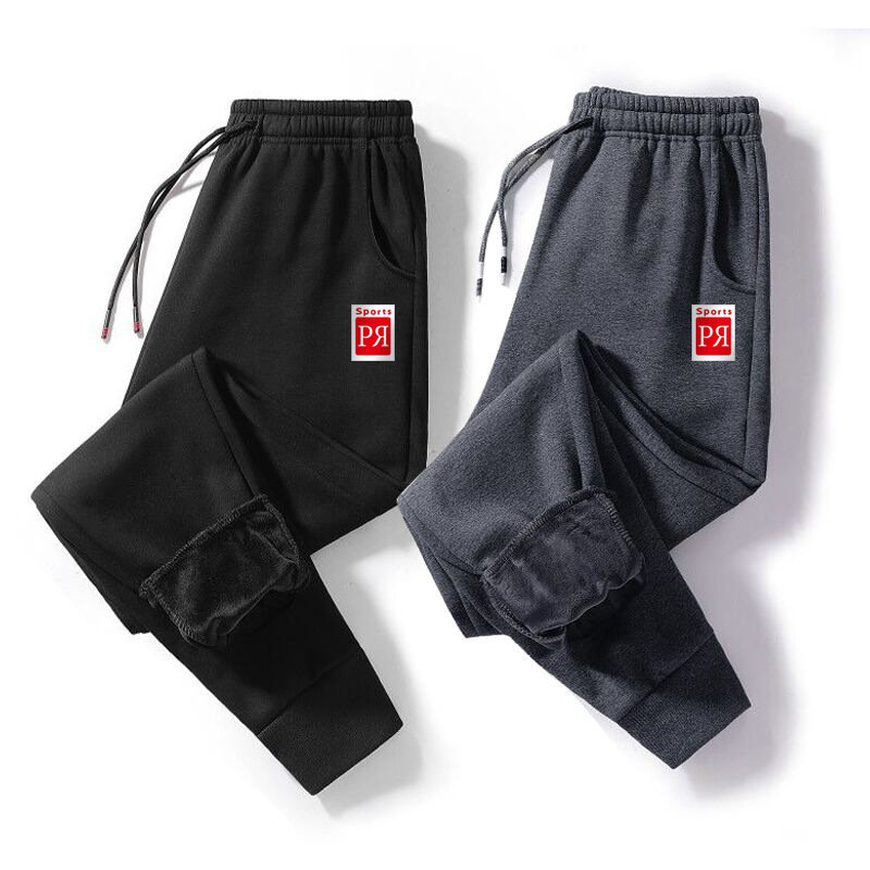 スポーツウェア メンズ裏ボア厚手スポーツパンツ秋冬用