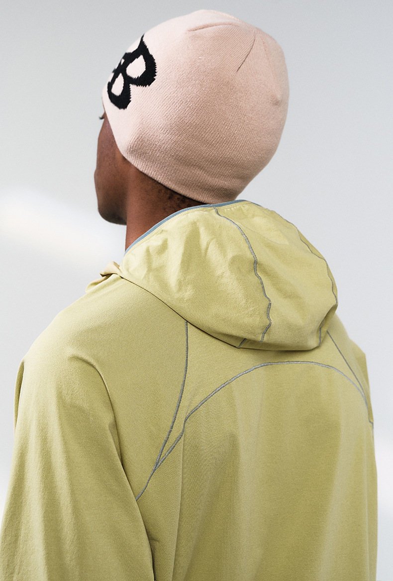 スポーツウェア メンズ吸汗速乾フード付き薄手長袖トレーニングウェア全4色