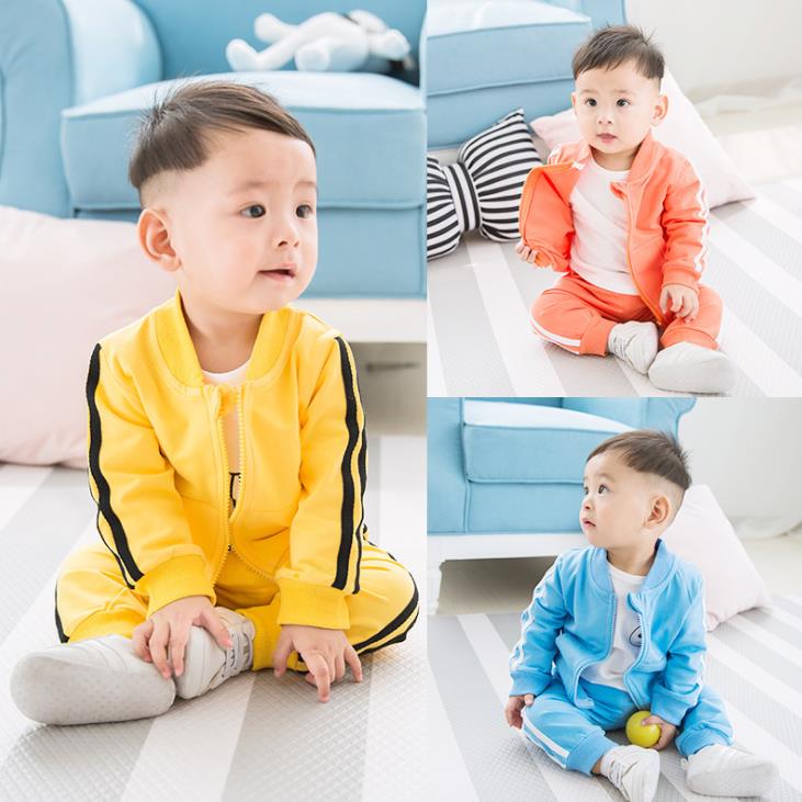 子供用スポーツウェア上下セット カジュアルジャージ