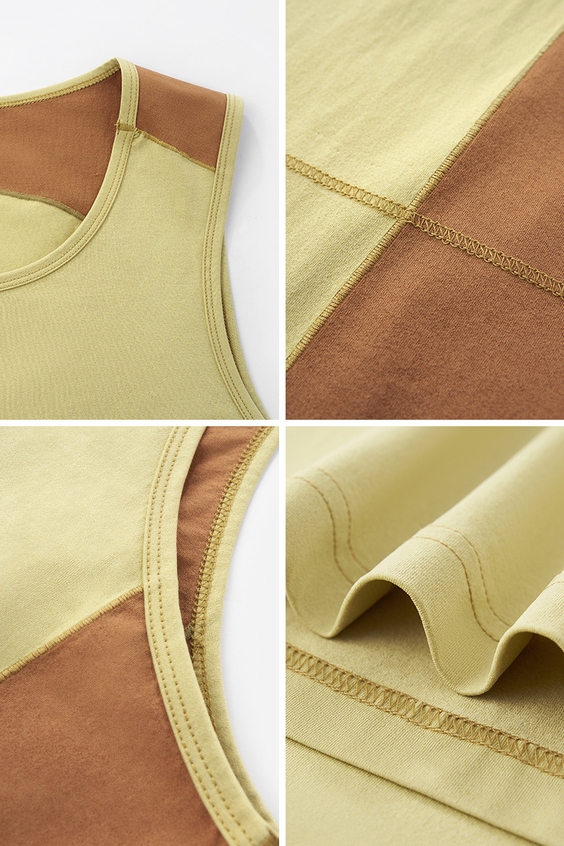 スポーツウェア メンズ 吸汗速乾 配色切替えタンクトップ 超軽量