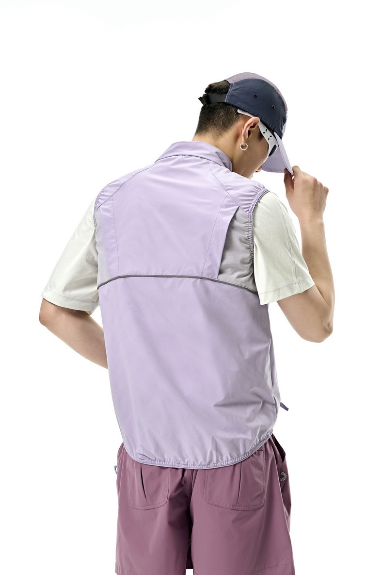 メンズ防風ベスト速乾通気性春夏用スポーツウェア全3色