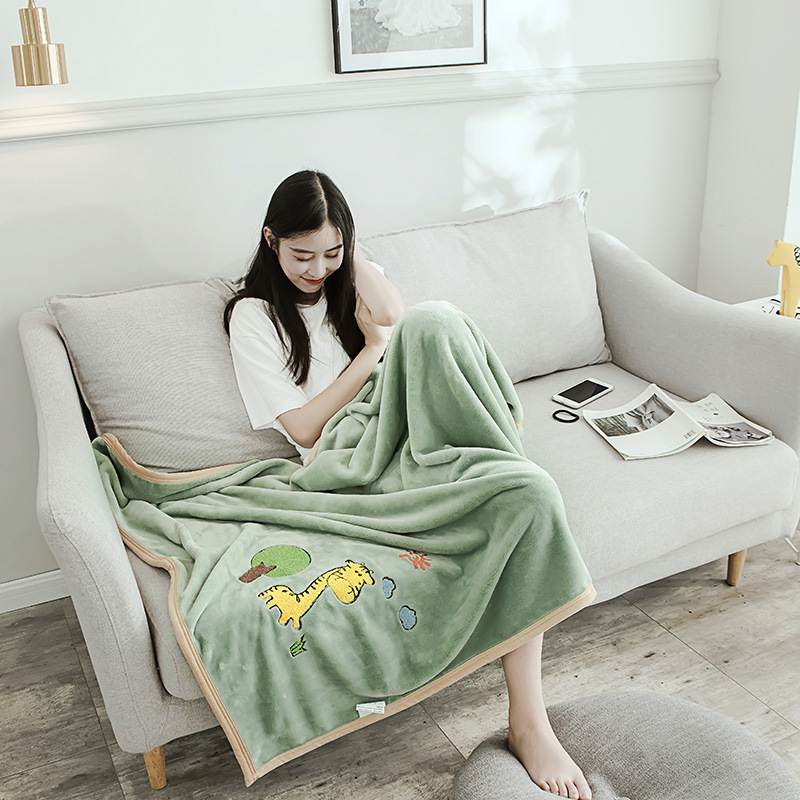 ガーゼケット 可愛い恐竜柄綿素材ガーゼケット