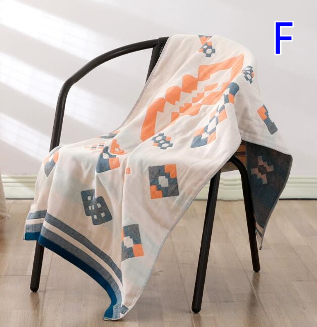 ガーゼケット 綿 100% 北欧柄 4層ガーゼ バスタオル