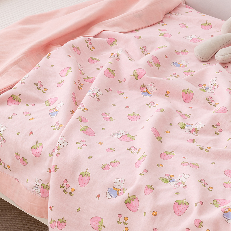 子ども夢いっぱい柄ガーゼケット