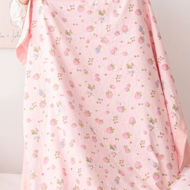 ふんわり優しい肌触り二重織ガーゼケット