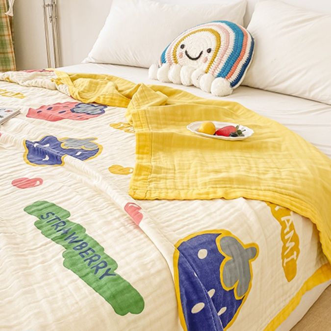 ふわもこキッズ 六重ガーゼケット