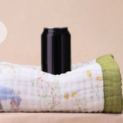  ふわふわ六重織り動物柄ガーゼケット