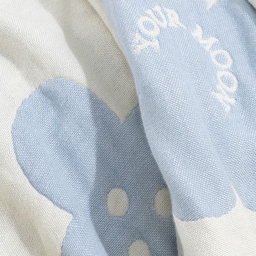 優しい竹繊維 花柄ガーゼケット