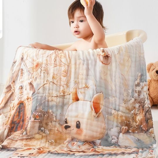 ガーゼケット おとぎ話の世界 ふわふわガーゼケット