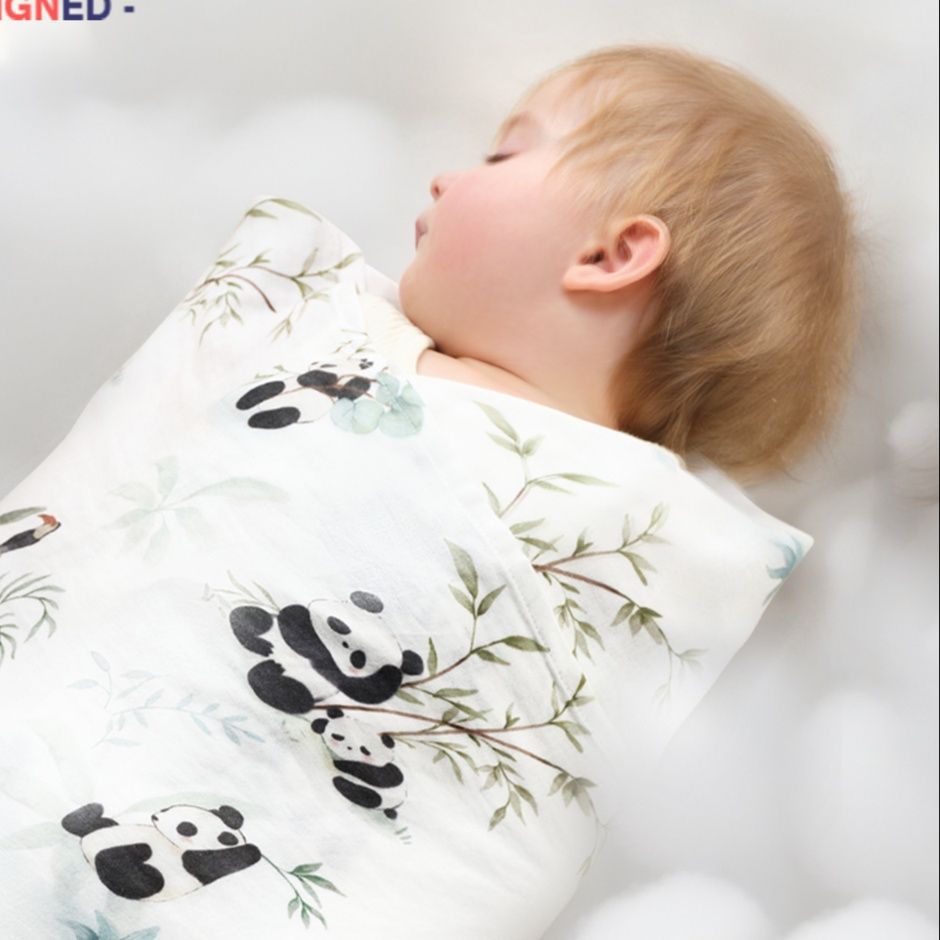 優しい眠りの竹柄ガーゼケット