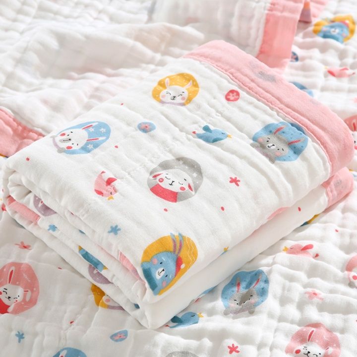 ふんわり優しい果実柄ガーゼケット