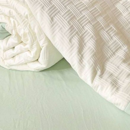 ガーゼケット 綿 天然綿百パーセント編み織り模様四季通用薄掛け布団