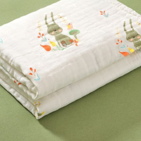 ガーゼケット 綿 森の仲間六層織りやわらか綿ガーゼケット