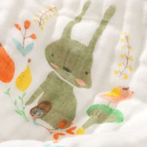 ガーゼケット 綿 森の仲間六層織りやわらか綿ガーゼケット