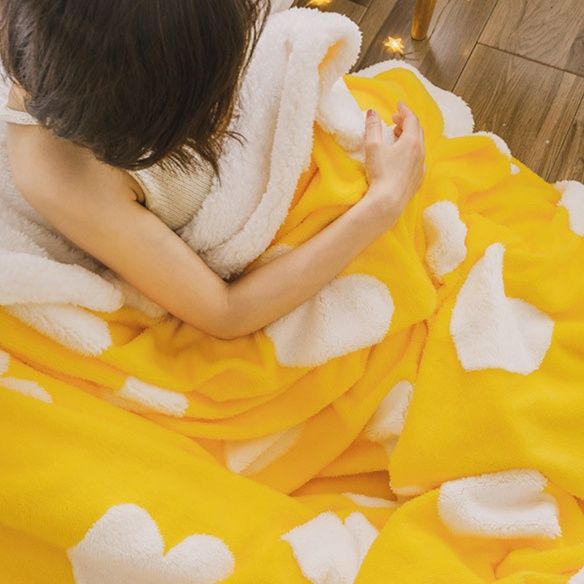 ガーゼケット ふわふわ雲模様綿毛布