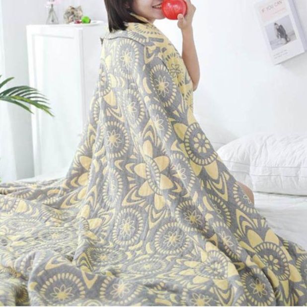 四重ガーゼケット シングル 洗える綿100% 夏用寝具