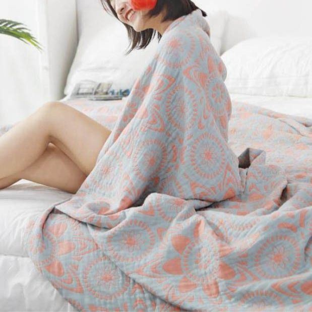 四重ガーゼケット シングル 洗える綿100% 夏用寝具