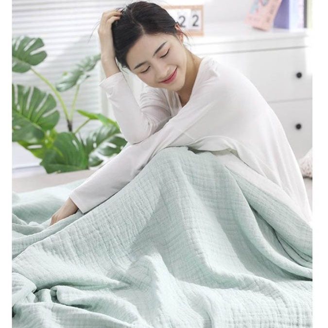 綿百パーセント四重ガーゼケット シングル 洗える夏用寝具