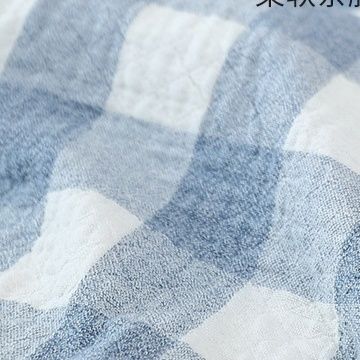 ガーゼケット 三層織りチェック柄ガーゼケット ダブルサイズ