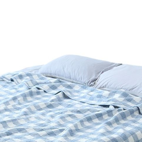 ガーゼケット 三層織りチェック柄ガーゼケット ダブルサイズ