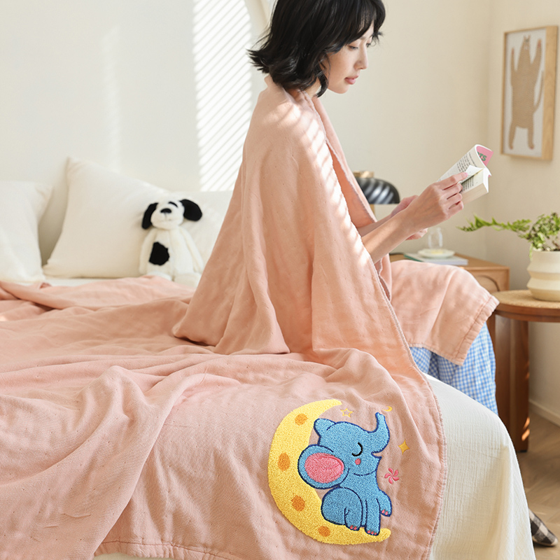 さわやか苺の夢ガーゼケット