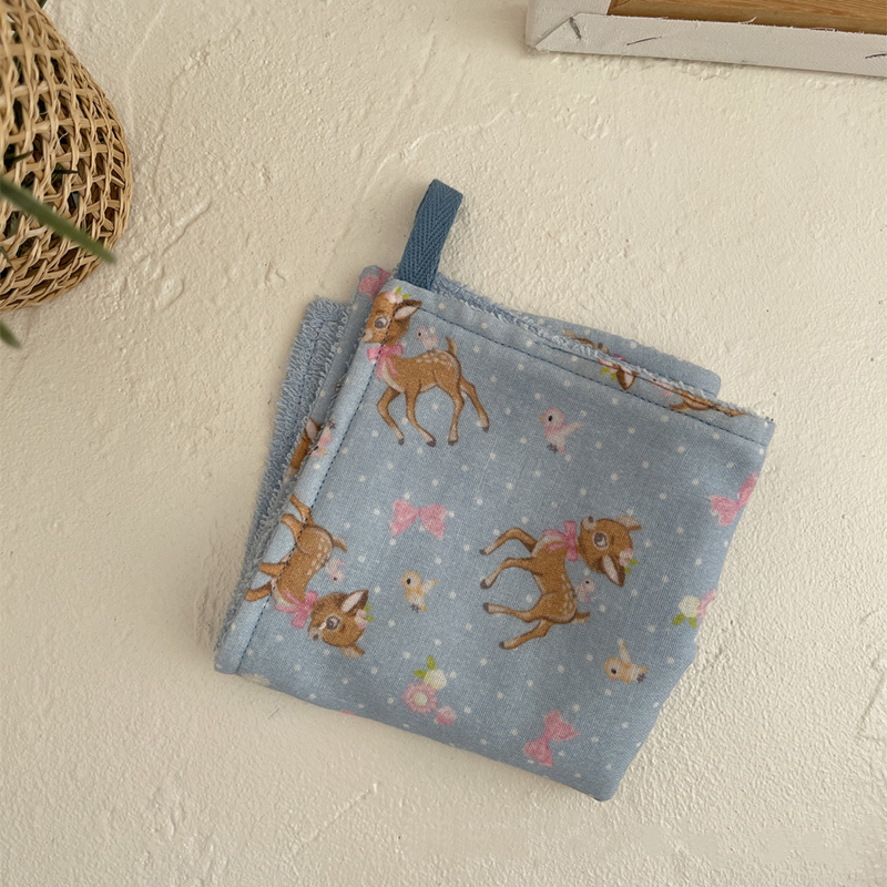 ガーゼケット 綿 二重ガーゼ ベビーハンカチ 動物柄 よだれかけ